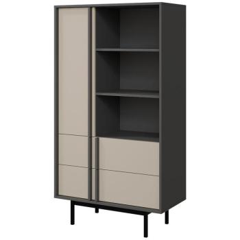 Vitrin Alsy 4 Világos bézs/Antracit kép