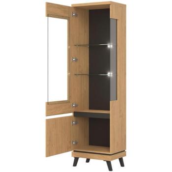 Vitrin Ate At05 Tölgy/Fekete kép