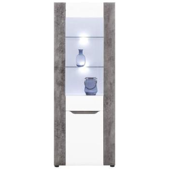 Vitrin Brando B05 Fehér/Konkrét kép