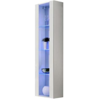 Vitrin Fly 41+Üveg fehér +LED kép