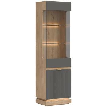 Vitrin L/P  Milton Ml05 tölgy Crem Torro Szürke kép