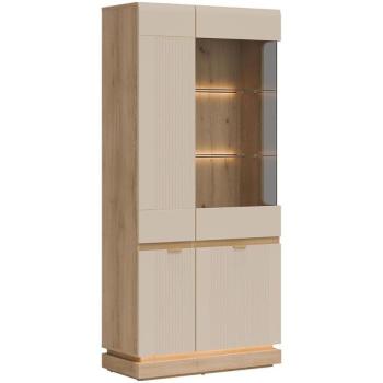 Vitrin Milton Ml06 tölgy Crem Torro Kremona kép