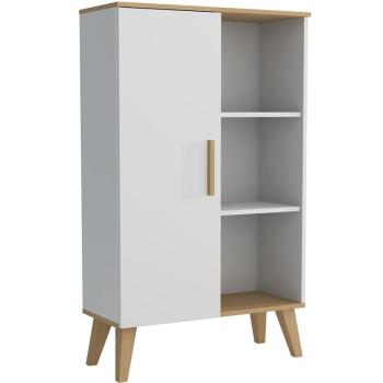 Vitrin P Dita white/oak sonoma kép