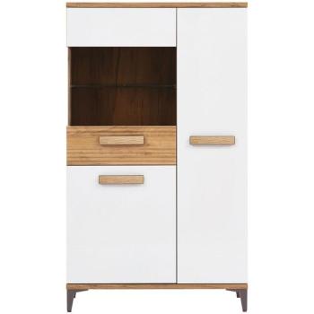 Vitrin Snobi Sb06 Tölgy Craft/Alpesi fehér kép