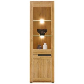 Vitrin York Y-5 Tölgy/Grafit kép