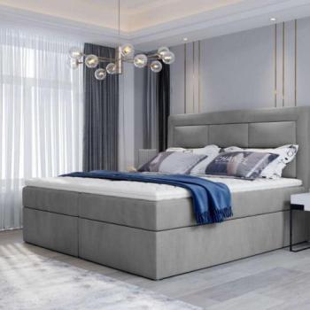 Vivre 140x200 boxspring ágy matraccal szürke kép