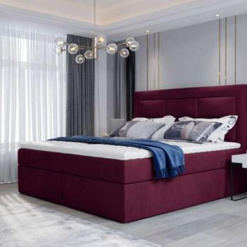 Vivre 160x200 boxspring ágy matraccal sötét lila kép