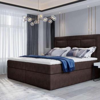 Vivre 160x200 boxspring ágy matraccal sötétbarna kép