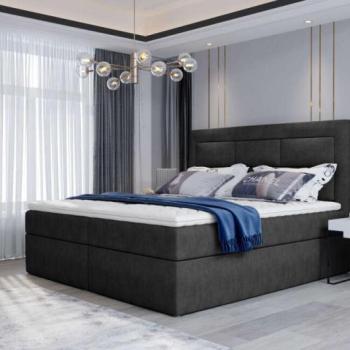 Vivre 180x200 boxspring ágy matraccal sötétszürke kép