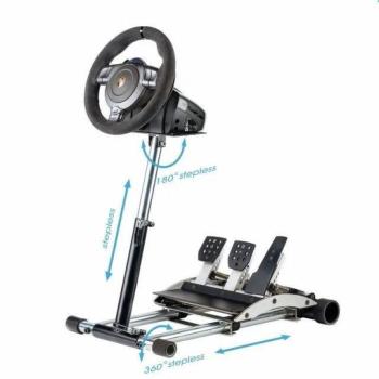 Wheel Stand Pro, DELUXE V2 stojan pro volant a pedály pro Porsche GT2 /CSR /CSP, černý kép